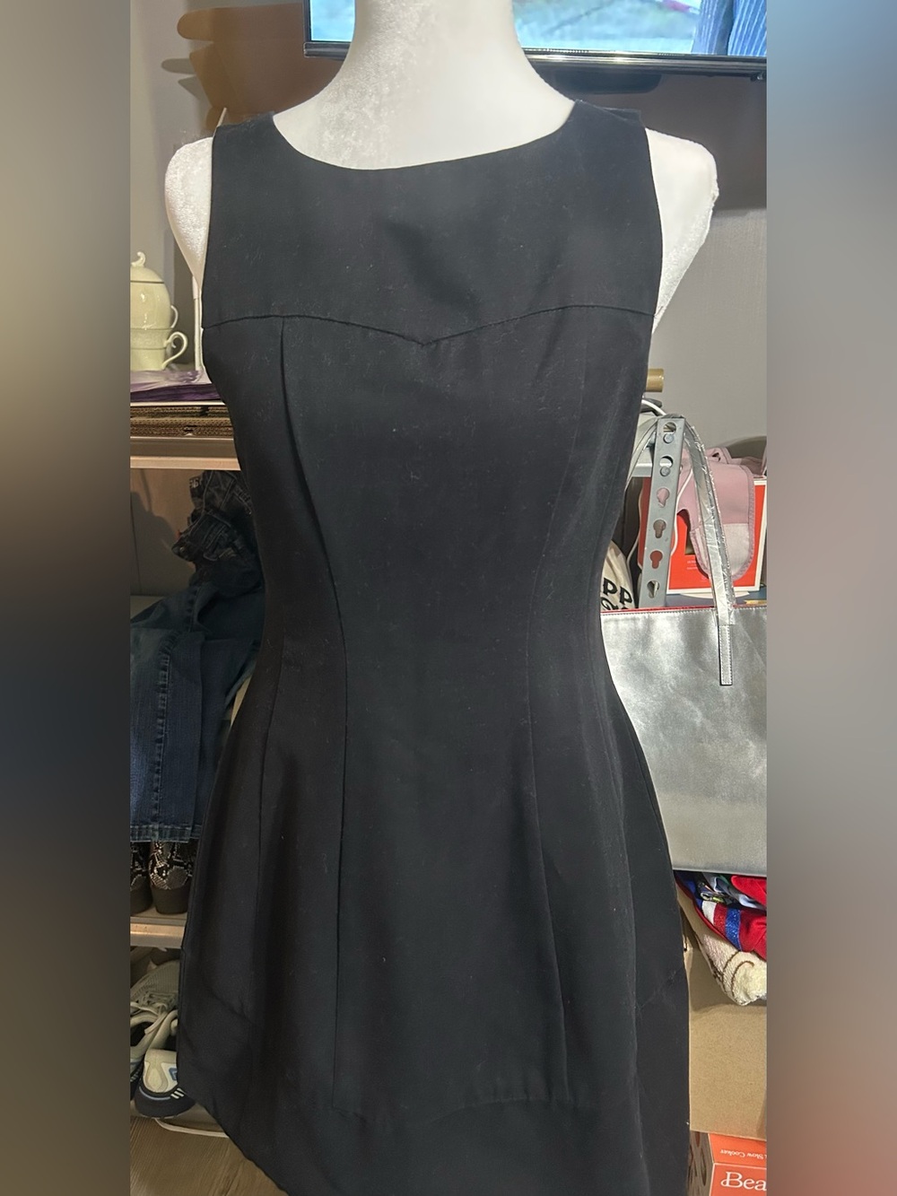 BB Dakota Black Strapless-Look Fit & Flare Dress Black Size 4